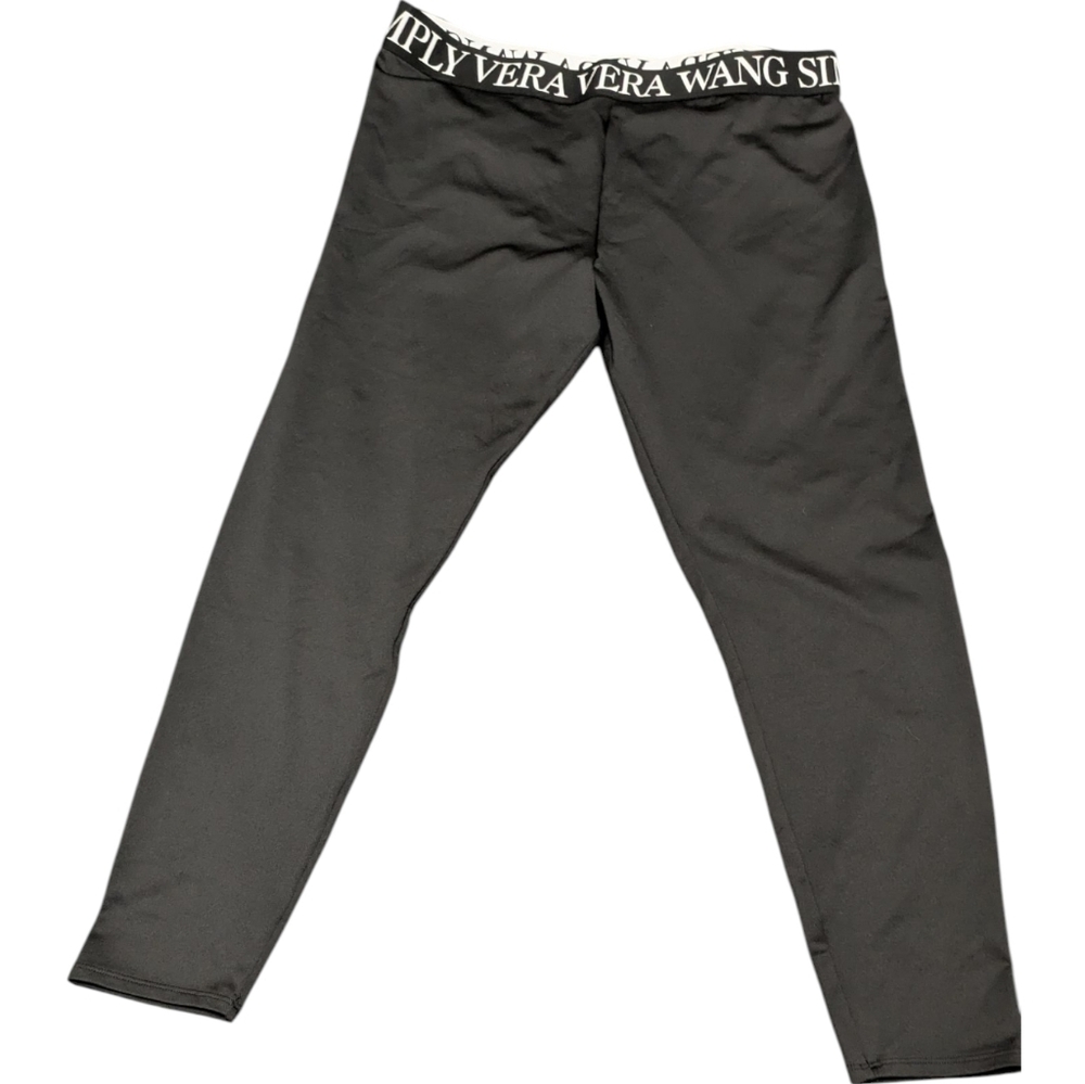 Simply Vera Vera Wang Logo Black Leggings - Picture 2 of 3